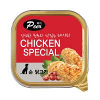 [20+4 EVENT] 피어 사각캔 강아지 간식캔 - 순닭고기 100g