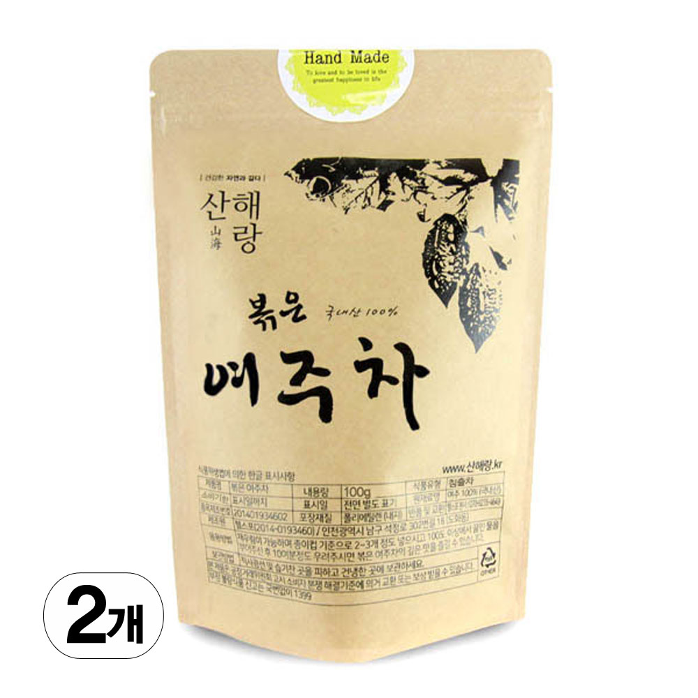 1+1 <b>산해랑</b> 프리미엄 볶은 수제 여주차 100g +100g