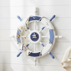 여름 소품 북유럽인테리어 벽걸이 배키 모형 방향키