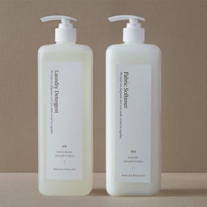 [아워아워] 온가족 런드리세트 - 액체 세탁세제 1050ml, 고농축 섬유유연제 1050ml