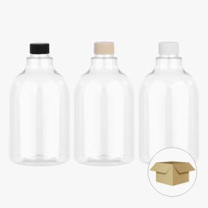 DN650투명 일반캡 650ml 1박스 106개 음료병 더치커피병 주스병 페트병