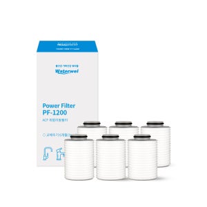 A타입(ACF) 복합필터 (PF-1200) 2세트 12개월치 워터웰 세면대 싱크대 주방수전 전용 리필 필터