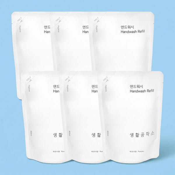 핸드워시 리필 손세정제 리필 6개