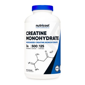 뉴트리코스트 크레아틴 모노하이드레이트 3g 500캡슐 알약 125일분