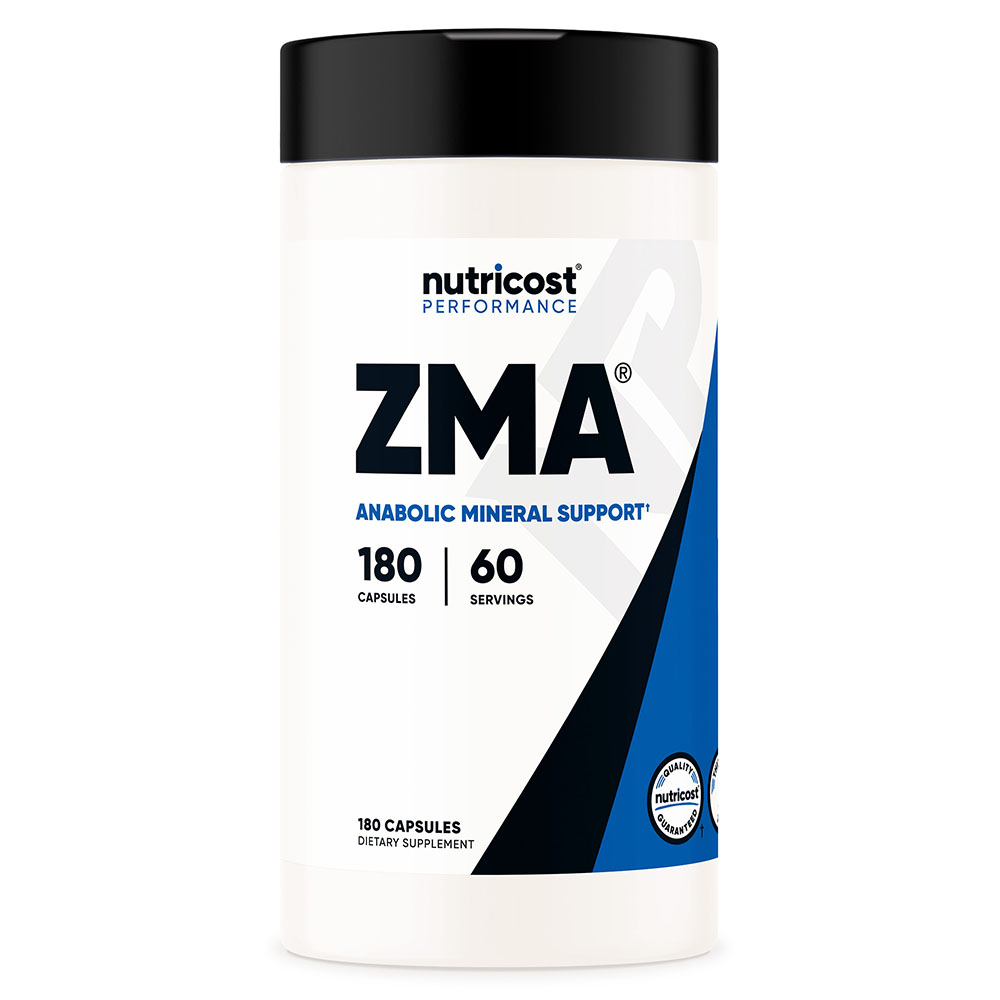 뉴트리코스트 <b>ZMA</b> 마그네슘 450mg 아연 30mg 비타민B610.5mg 180캡슐 60일분