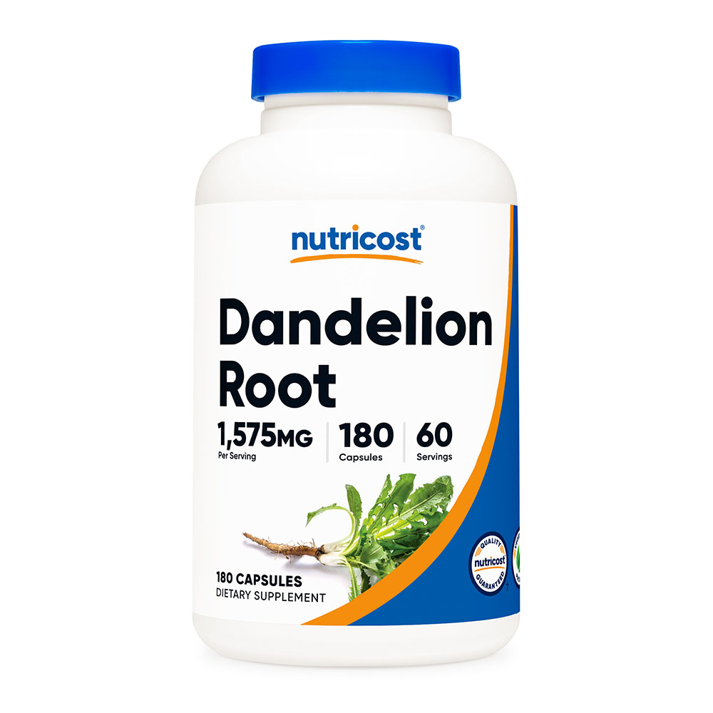 뉴트리코스트 <b>민들레</b>뿌리 <b>추출물</b> 단델리온 루트 1,575mg 180캡슐 60일분