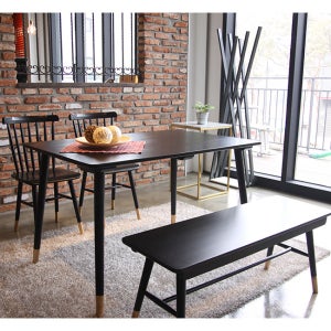 푸른숲가구 코코테이블 셋트 (블랙)