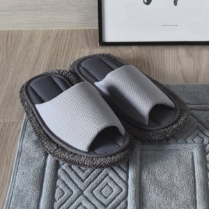 청소슬리퍼 극세사 걸레슬리퍼 청소실내화 라이트그레이