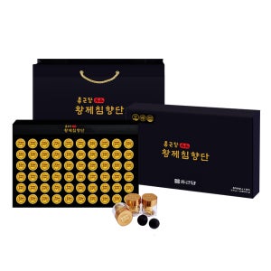 종근당 황제 침향단 60환 1박스 인도네시아 침향 단 효능+쇼핑백