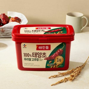 [16년 연속 판매 1위] 해찬들 100% 우리쌀 태양초 고추장 2kg, 3개