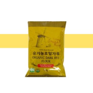 맷돌로만 분쇄 도정하여 전분 손상이 적은 유기농 호밀가루 1kg