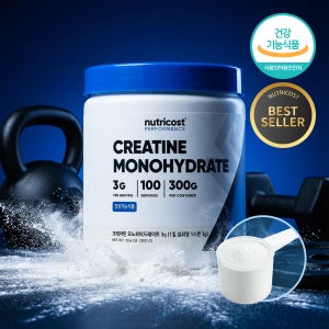 뉴트리코스트 100% 순수 크레아틴 모노하이드레이트 크리아틴 파우더 300g, 1개