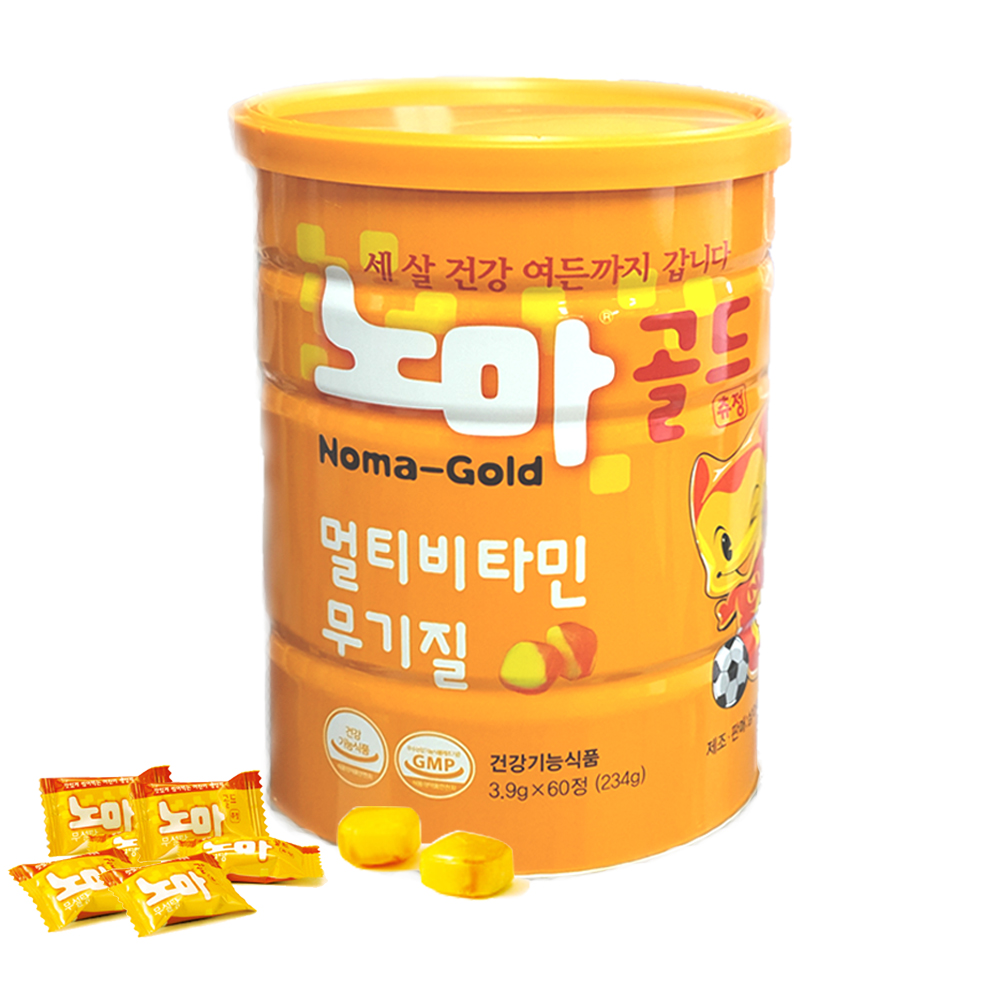 노마골드츄정 60정 성장기 어린이 영양제 멀티비타민
