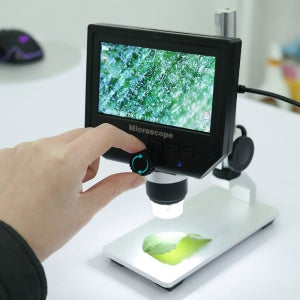 600배율 디지털 전자 현미경 과학실습 실시간 LCD 모니터현미경 사진 동영상 저장