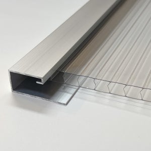 복층렉산 부자재 폴리카보네이트 마감바 H 2m