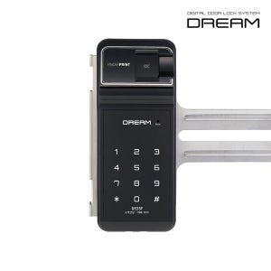 드림 DR35FG / 지문인식 유리문도어락 번호키 사무실도어락 상가문