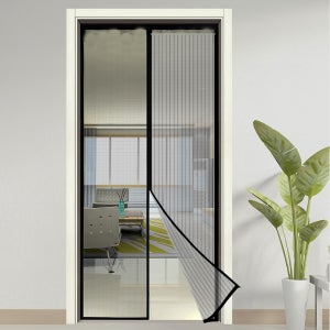 방문 방충망 현관 붙이는 자석 방충망 찍찍이 탈부착 무타공 촘촘망 벨크로 모기장 커튼 고급