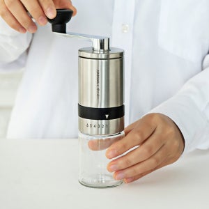 칼딘 매뉴얼 플러스 휴대용 핸드밀 캠핑 원두 분쇄기 수동 커피 그라인더