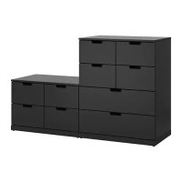 이케아 NORDLI 노르들리 10칸서랍장, 앤트러싸이트 (592.480.42)