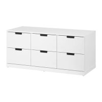 이케아 NORDLI 노르들리 6칸서랍장, 화이트 (092.084.25)