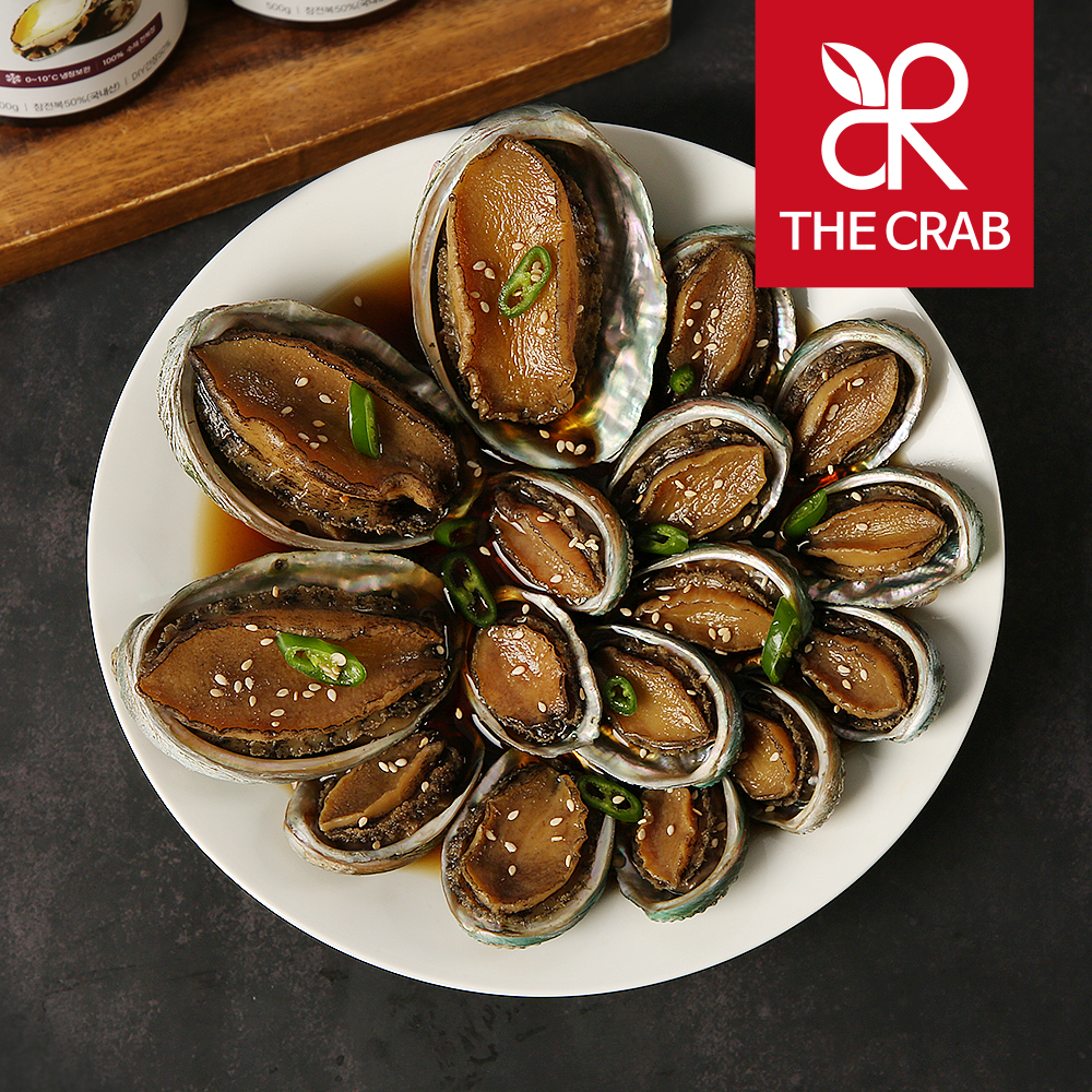 The Kkotge Wando Abalone Jang (Soy-Marinated Abalone) 500g, Soy-Marinated Boneless Abalone 300g