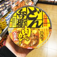 NISSIN 닛신 돈베이 고기 카레 우동 컵라면 87g