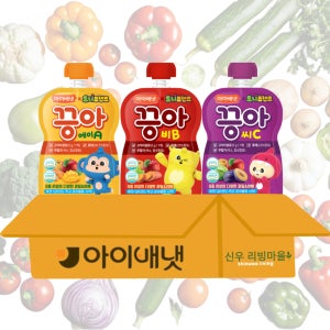 [아이배냇] 아기간식 끙아주스 6종 30팩 / 끙아젤리 3종 9박스