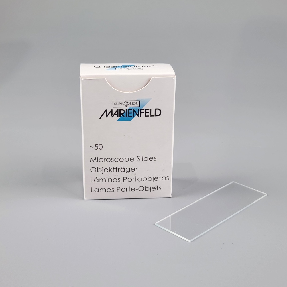 현미경 슬라이드글라스 독일산 (MARIENFELD) 50매팩 일반용