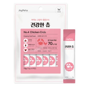 건강한츄 4종 짜먹는 츄르 수분 보충 국내산