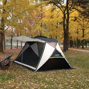 스노우라인 데크쉘터 루프포함 캠핑 낚시 피크닉 차박 소형 자립형 리빙쉘 텐트