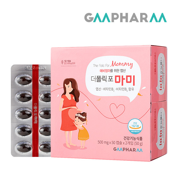 지엠팜 <b>더폴릭 포 마미</b> 예비엄마 임산부엽산