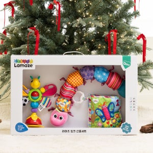 라마즈 핑크 선물 세트 국민 애벌레 출산 신생아 돌 백일 선물 아기 장난감 헝겊책 촉감책