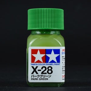 (80028) 타미야 에나멜 도료 X-28 파크 그린 유광 10ml