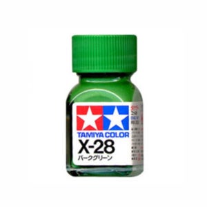(80028) 타미야 에나멜 도료 X-28 파크 그린 유광 10ml