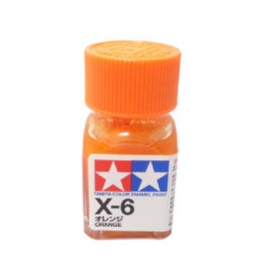 (80006) 타미야 에나멜 도료 X-6 오렌지 유광 10ml