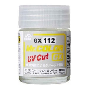 군제 락카도료 GX112 슈퍼클리어3 UV CUT 유광 코팅 마감제 18ml