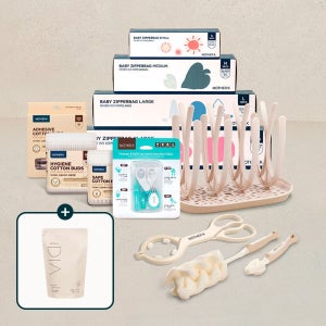 [젖병세정제GIFT]마더케이 국민템 트리플 풀 패키지/네일케어4종 면봉3종+세척세트+지퍼백4종