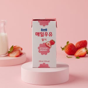 매일우유 가공유 멸균 딸기 우유 200ml 24팩