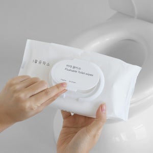 비데 물티슈 일반 물에녹는 화장실물티슈 60매 10개