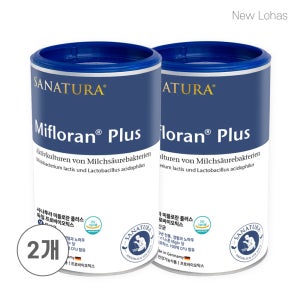 사나투라 미플로란 플러스 프로바이오틱스 생유산균 락토프리 글루텐프리 비건 125g, 2개