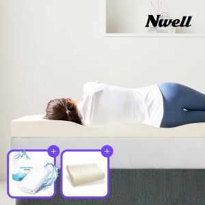 느웰 천연라텍스 매트리스 바닥 침대 수면매트 매트릭스 1인용 손님용 매트 3cm MS