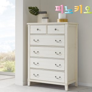 피노키오 프로방스 원목 5단서랍장