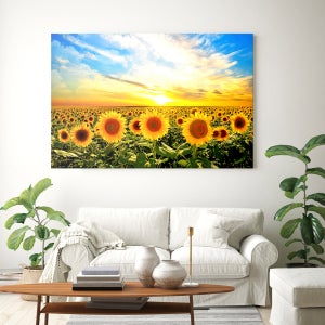 찬란한 해바라기 그림 액자 30호 90x60 풍수인테리어