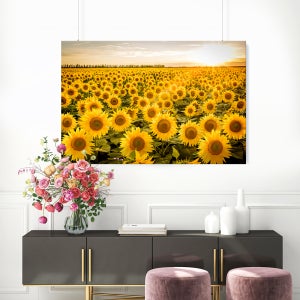 금빛해바라기 30호 90x60 그림 재물운 풍수인테리어 캔버스액자