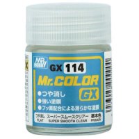 군제 락카 도료 GX114 슈퍼스무스클리어 슈퍼클리어 무광 마감제 마감재 18ml