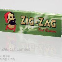 직잭 그린 컷코너 페이퍼(70mm) / Zig Zag Cut Corner 70mm 50pc