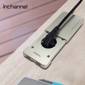인채널 빌트인콘센트 엣지 USB 1구 ILC-01 책상 가구 침대 매립 슬라이드 매립 콘센트
