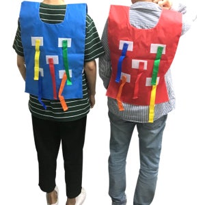 꼬리잡기게임 (조끼1개, 끈5개) 어른 체육 대회 행사 게임 도구 용품