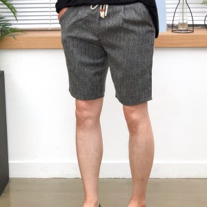 남자 반바지 빅사이즈 밴딩 시원한 여름 슬랙스 린넨 팬츠