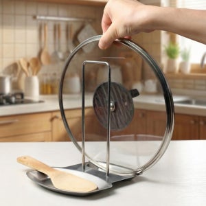 냄비뚜껑 거치대 조리도구 받침대 정리 스텐 정리대 스테인레스